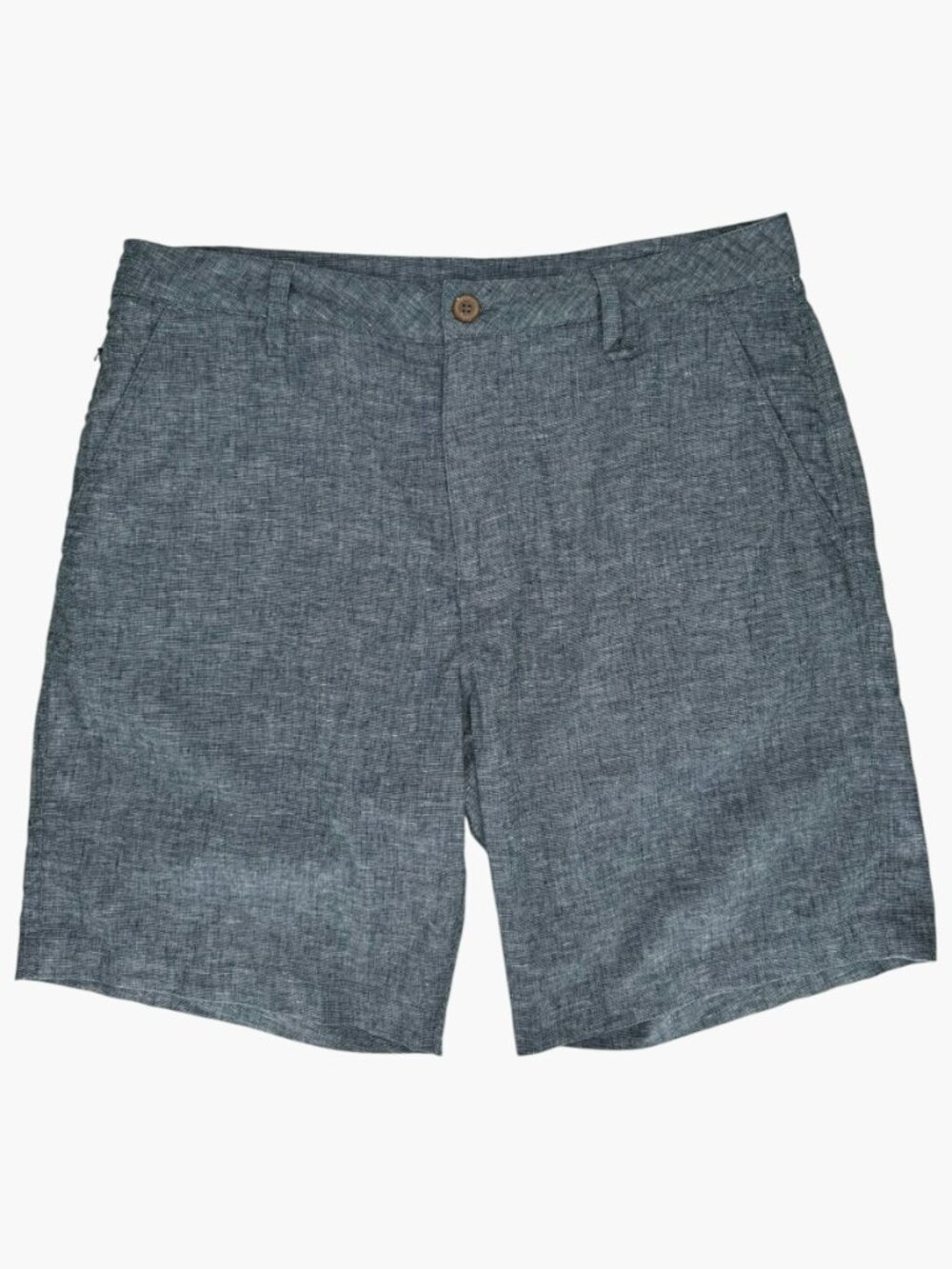 TENTREE Hemp Latitude Regular Fit Mid Rise Shorts - Navy Blue /White  - Size 34